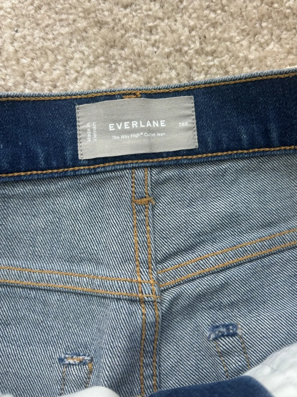 Everlane The Way High Curve Jean Ocean Size 28R - Picture 5 of 7
